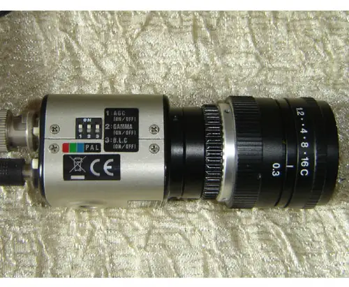 Watec Wat-250D Wat250D digitální CCD barevná kamera PAL & Avenir 12Mm