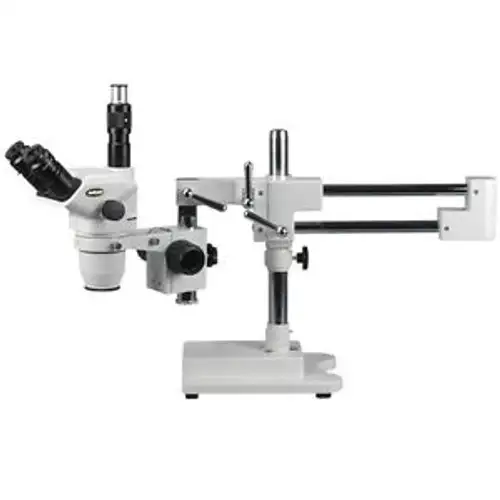 Amscope Zm-4Tn 6.7X-45X Trinocular Boom Stereo Microscope W/ Focusable Eyepieces