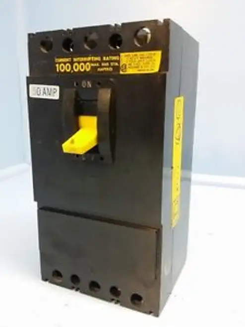 Square D Ifl34050 50 Amp Circuit Breaker Black 480V Type Ifl-34050 100 000 50A