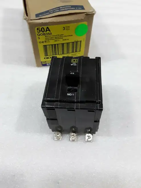QOB350 Square D 3 Pole 50 Amp 240V Circuit Breaker