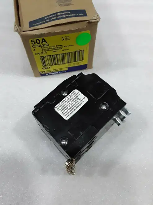 QOB350 Square D 3 Pole 50 Amp 240V Circuit Breaker