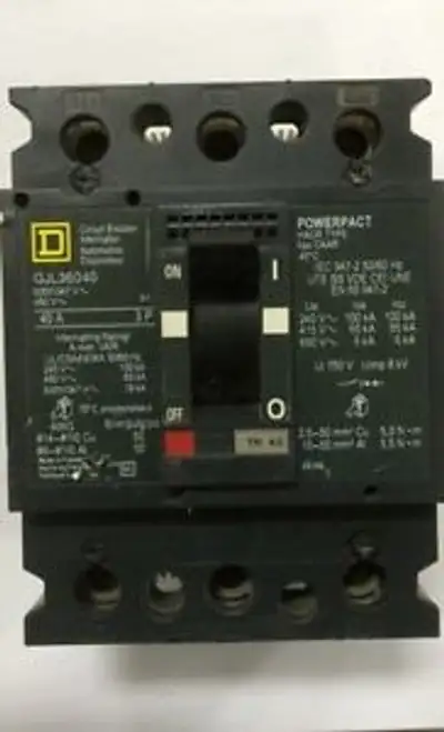 Square D 40 Amp 3 Pole Breaker Gjl36040 R-59B