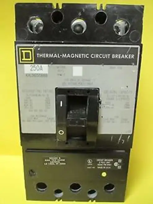 Square D 250 Amp 3P. Kal362506168 Unterbrecher W/Shunt Trip Vc-214A
