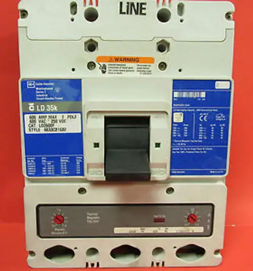 Cutler-Hammer / Westinghouse 2 Pole 600 Amp Circuit Breaker Ld2600F ..... Va-58