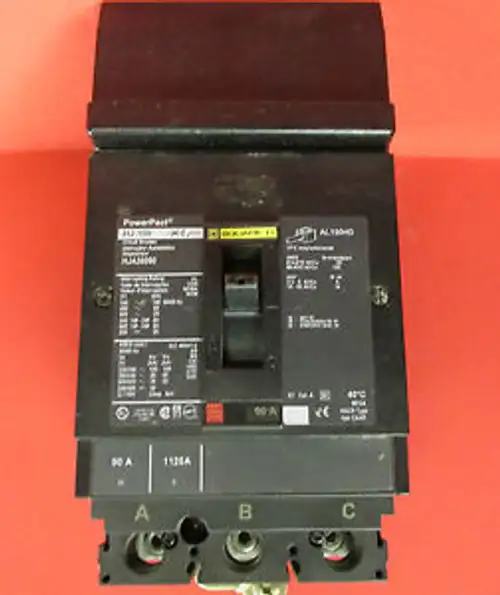 Square D 90 Amp 3 Pole Powerpact Circuit Breaker Hja36090 ....... Va-21
