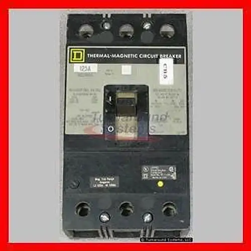 Square D Kcl34125-Lg1 Circuit Breaker 125 Amp 600 Volt 65 Kair