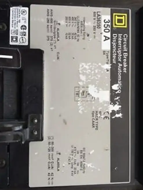 La36350 Square D Three Phase 350Amp Circuit Breaker