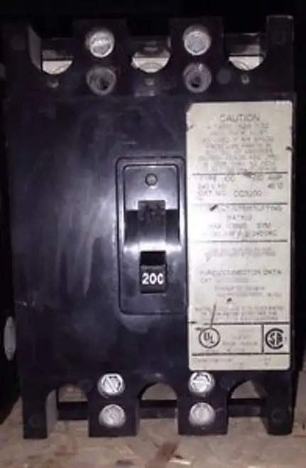 Cutler Hammer Cc3200 200 Amp 240 Volt 3 Pole stroomonderbreker