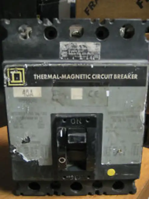 Square D 45 Amp 3 Pole Circuit Breaker Fcp34045 R-08C