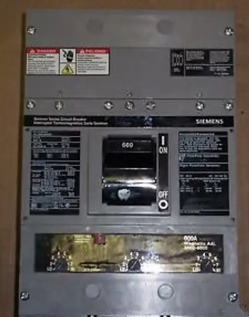 Ite Siemens Hlxd Hlxd63B600 3 Pole 600V 600 Amp Circuit Breaker Hlxd6-A