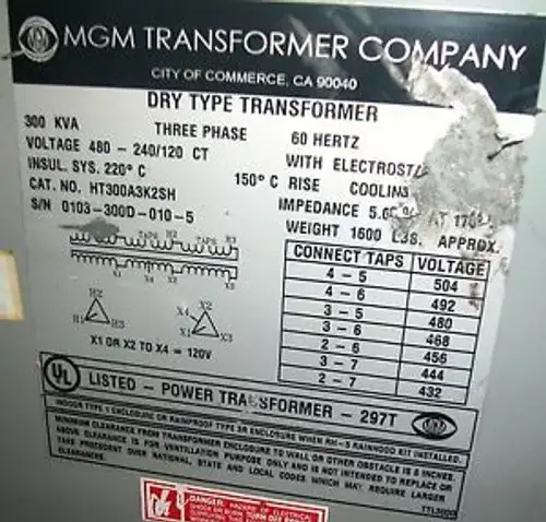 300Kva Mgm Transformator