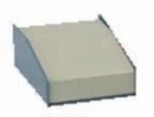 Nr. 90B3496 Hammond 1456Ph1Whbu-Gehäuse Desktop Aluminium Beige/Blau