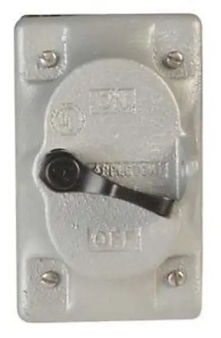 APPLETON ELECTRIC FSK-1VS-A Cast Cover Square Handle 1Gang CF Aluminum