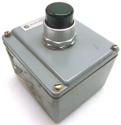 A-B 800T-1TZ 800T-QAH24G 24V vỏ với nút bấm màu xanh có đèn