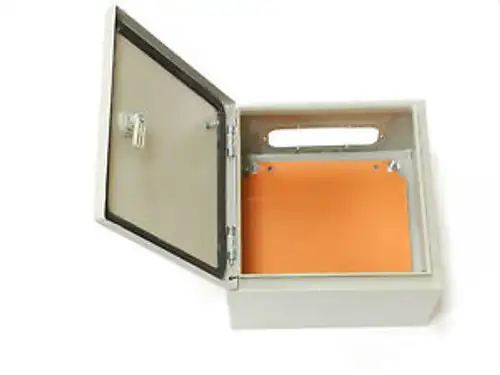 NEU 12x12x8 300x300x200 VERSCHLUSS MIT RÜCKENPLATTE INNEN/AUSSEN