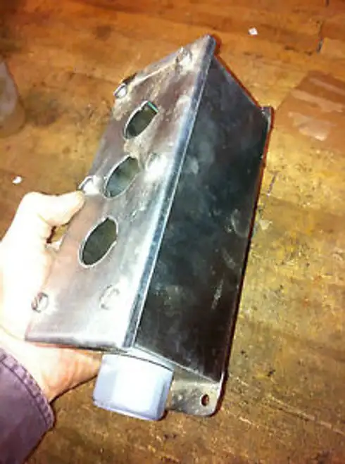 Allen Bradley Stainless Steel Button Enclosure 800H-2Har4T 3 Hole Nema 4