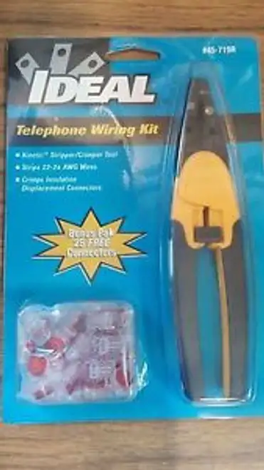 Satz von 6 Ideal 45-719R Kinetic Super T Stripper Crimper mit 25 Steckern