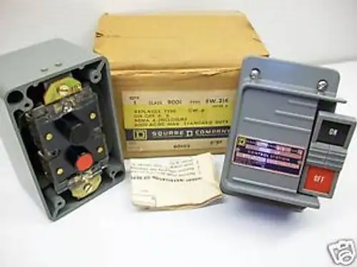SQUARE D 9001 BW-216 ON/OFF PUSH BUTTON CONTROL STATION