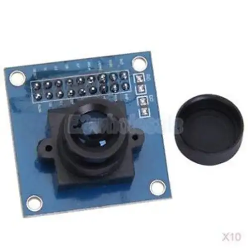 10X 640 X 480 VGA CMOS OV7670 Kameramodul mit Standard-SCCB-Schnittstelle und Objektiv