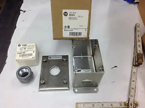 Allen Bradley 800H-1Hz4 Ss Push Button Enclosure 1490-N9 3/4 Conduit Hub