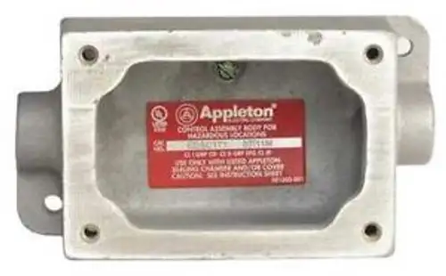 Appleton Electric Edsc371-Sa Mounting Body 1Gang 1In Feed-Thru Alum G5998526