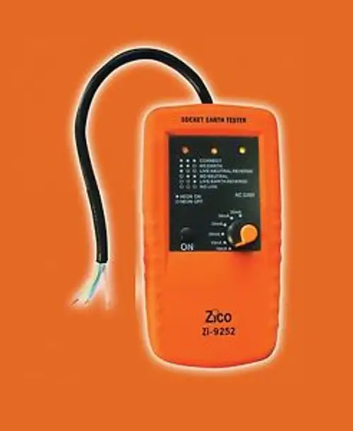 Zico Zi-9252 Power Point Erde Leckage Leistungsschalter Tester & Sockel Polarität