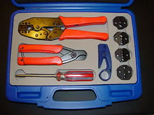 Ratschen-Crimper-Werkzeug-Vorbereitungssatz Lmr400/240/300/195/200/100 Att-734 735 Koaxialkabel