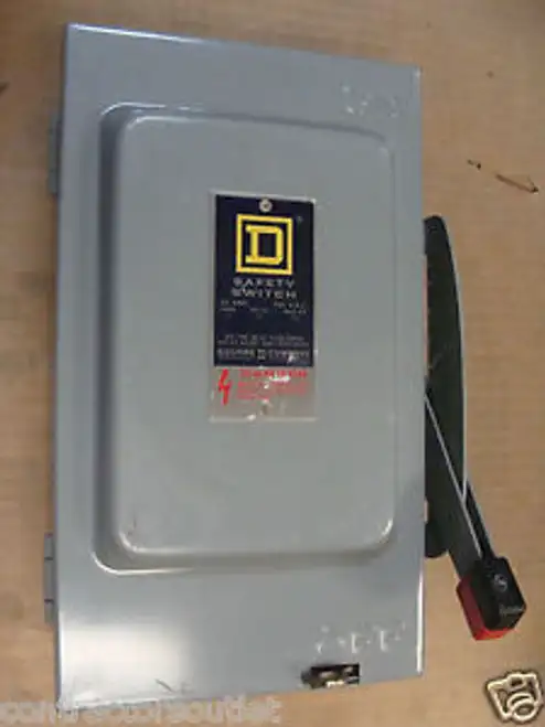 Factory Overstock Square D H-321 30 Amp 240 Volt Indoor Nema 1 Safety Switch