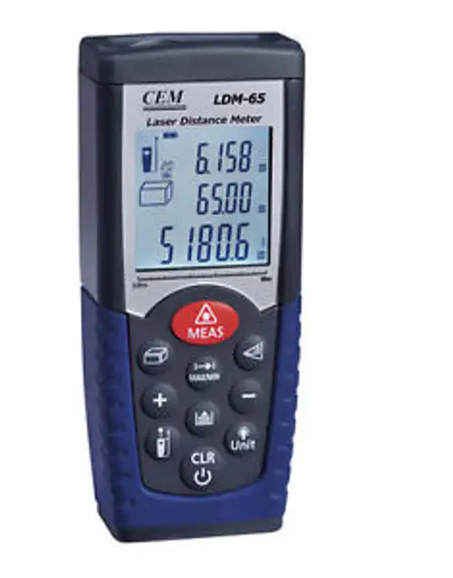 Mesureur de distance laser/Ft 0-65M Mesure de la portée Outil de recherche de distance