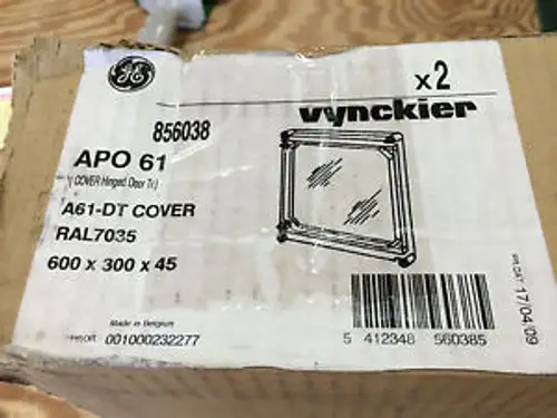 Vynckier A61-Dtcover 11.88X23.78 Hinged Clear Cover Nema 4X Light Gray