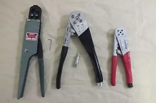 Lot Of 3 Precision Electrical Crimp Tools Berg Ht 66 Amphenol 357-104 & 2509-H
