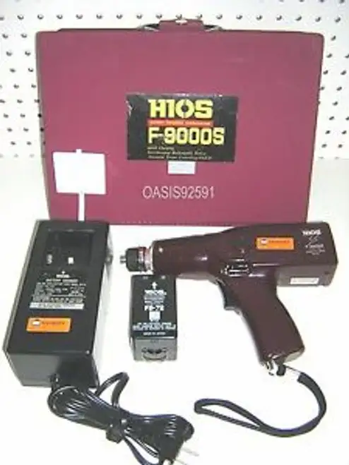 Mountz Hios F-9000S Elektro-Drehmoment-Schraubendreher & Akku+Ladegerät+Transportkoffer