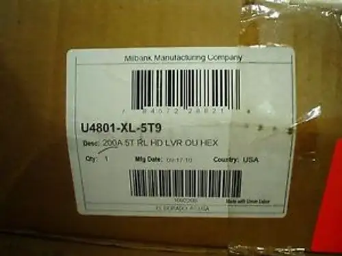 Milbank 5-Terminal Hebelüberbrückungs-Zählersteckdose U4801-Xl-5T9 - 60 Tage