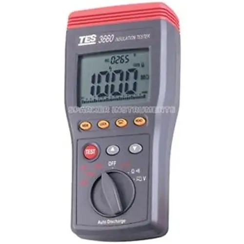 Tes-3660 เครื่องวัดความต้านทานฉนวนอัตโนมัติ