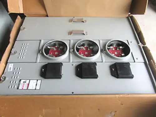 New .. Siemens 3 Position Meter Socket 400A 240V Cat# Sp4312Rjb .... Encl-1012