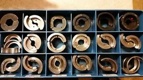 Burndy 19-Piece Crimper Crimping Die Set In Metal Urxxxx & Rxxxx Color Coded