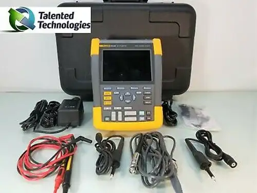 Fluke 190-202 190 Series 2 Ch. 200Mhz (2.5Gs/S) Scopemeter Read