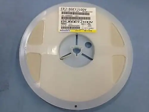 6 reels of 5000 ERJ-6GEYJ100V Chip Resistors Panasonic