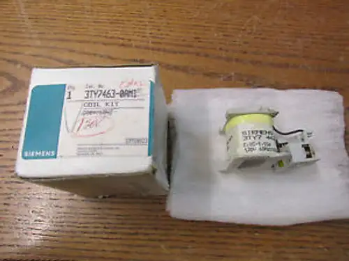 New Nos Siemens 3Ty7463-Oak6 Contactor Coil Kit 110/120V 50/60Hz