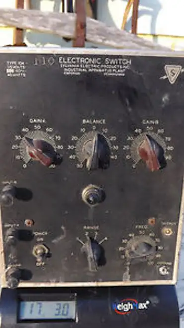 Type 104 115Volts Sylvania Electronic Switchham Radiogain Balancemilitary