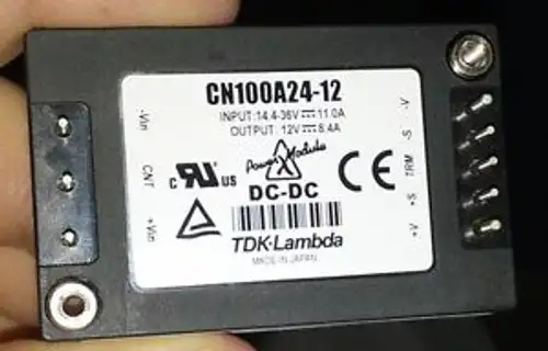 TDK CN100A24-12 14.4V do 36V wejście 12V 100W wyjście przetwornica DC/DC