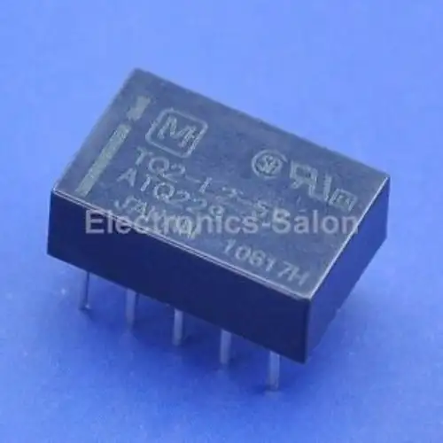 Panasonic Tq2-L2-5V DC5V 雙線圈閉鎖信號繼電器 DPDT低剖面
