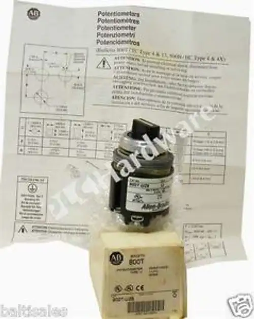 New Allen Bradley 800T-U29 /Q 30.5Mm Potentiometer 10000 Ohms Resistance Qty