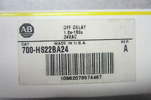 New Allen Bradley 700-Hs22Ba24 Timing Relay 700Hs22Ba24