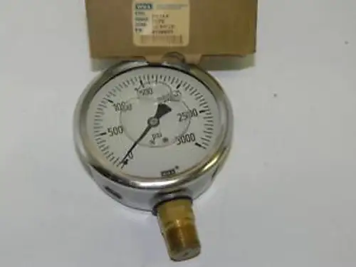 New WIKA 9766893 TYPE: 213.53 4 GAUGE 1/2 NPT LM