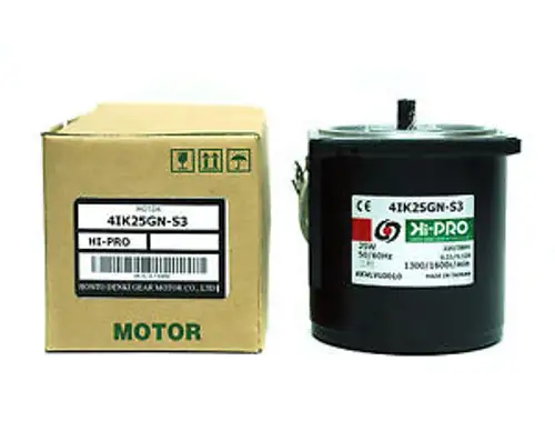 AC Induction Gear Motor AC380V 5/60Hz 3? 25W 4IK25GN-S3 1300/1600rpm 80x80x85m