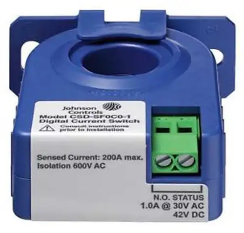 JOHNSON CONTROLS CSD-SA1E1-1 Interruttore di rilevamento della corrente Relè solido
