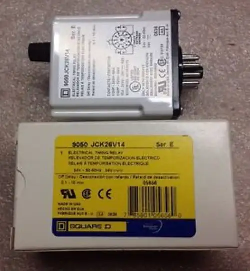 Square D Timing Relay 9050-JCK26V14 9050JCK26V14 #1641Q