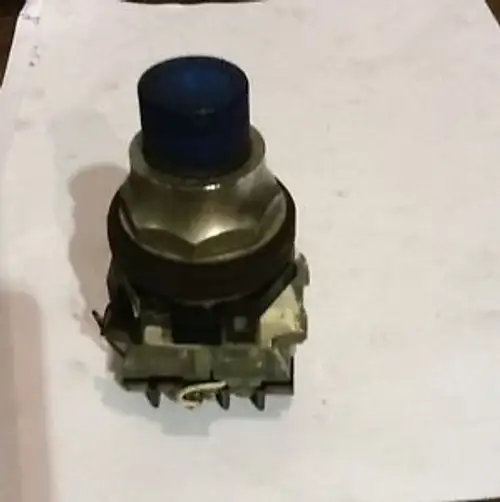 Blue Cap Illuminating Push Button Cat#PB1GVOV7 Model B
