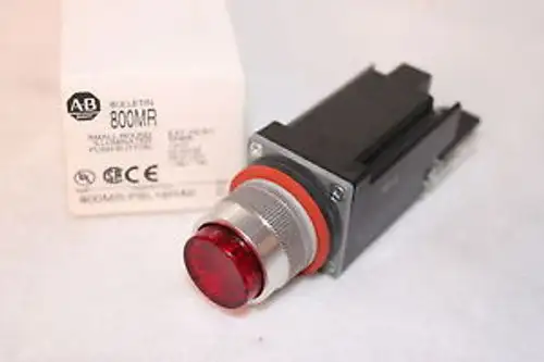 New Allen Bradley 800Mr-Pbl16Rak Illuminated Red Push Button (56)